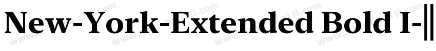New-York-Extended Bold I字体转换